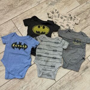 Set of Batman Bodysuits NB NWOT